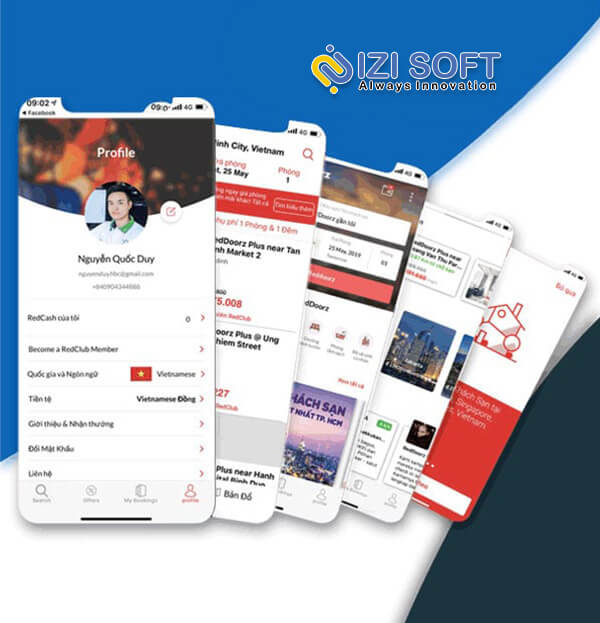 THIẾT KẾ APP REDDOORZ ( BOOKING KHÁCH SẠN )