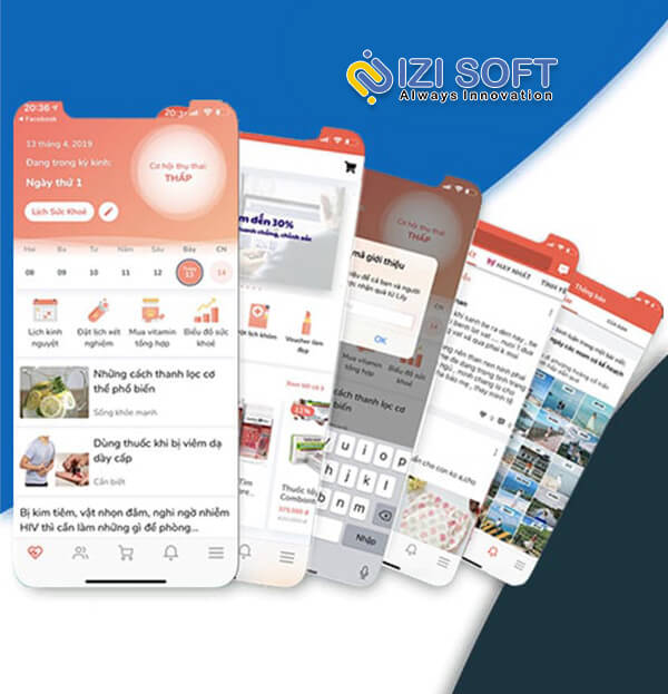 THIẾT KẾ APP LILY SỨC KHOẺ MẸ & BÉ
